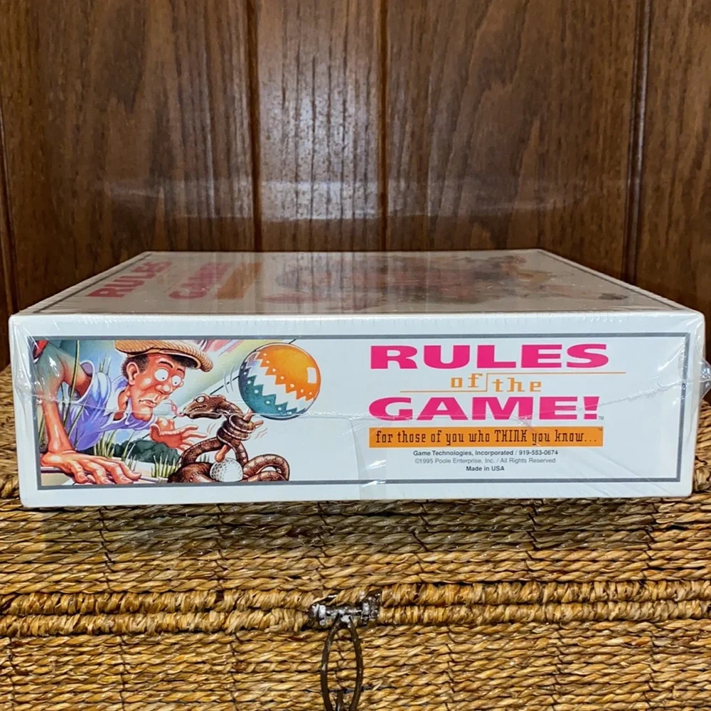 Vintage Board Game, Rules of the Game by Game Technologies Inc., 1995# NWT